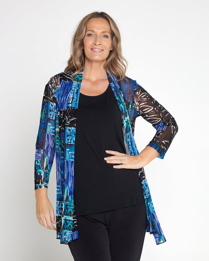 Naomi Mesh Jacket - Coastal Evening