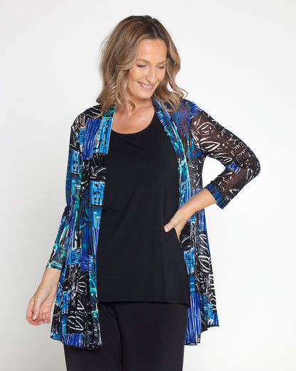 Naomi Mesh Jacket - Coastal Evening