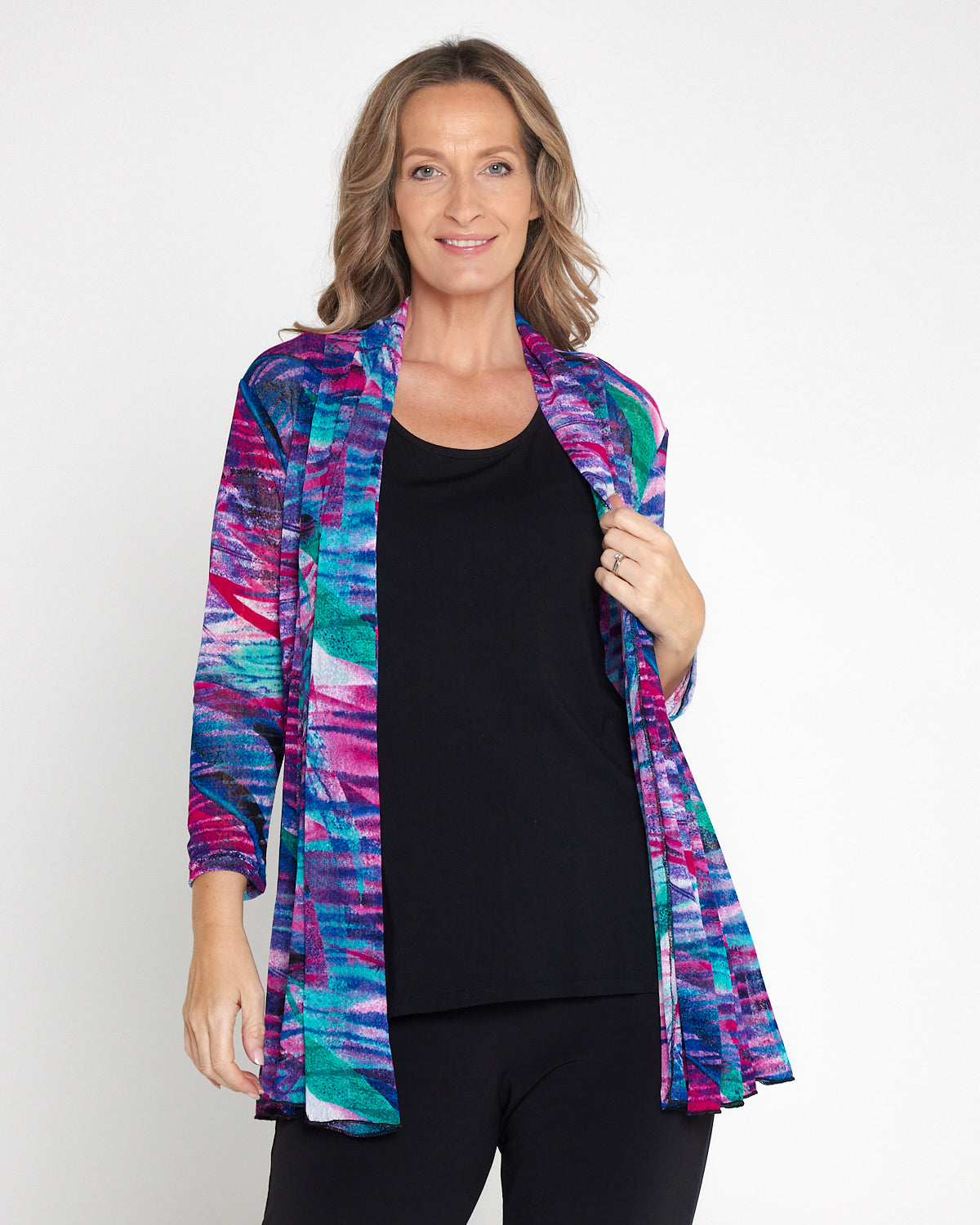 Naomi Mesh Jacket - Aurora Print