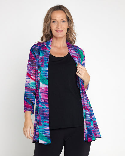Naomi Mesh Jacket - Aurora Print
