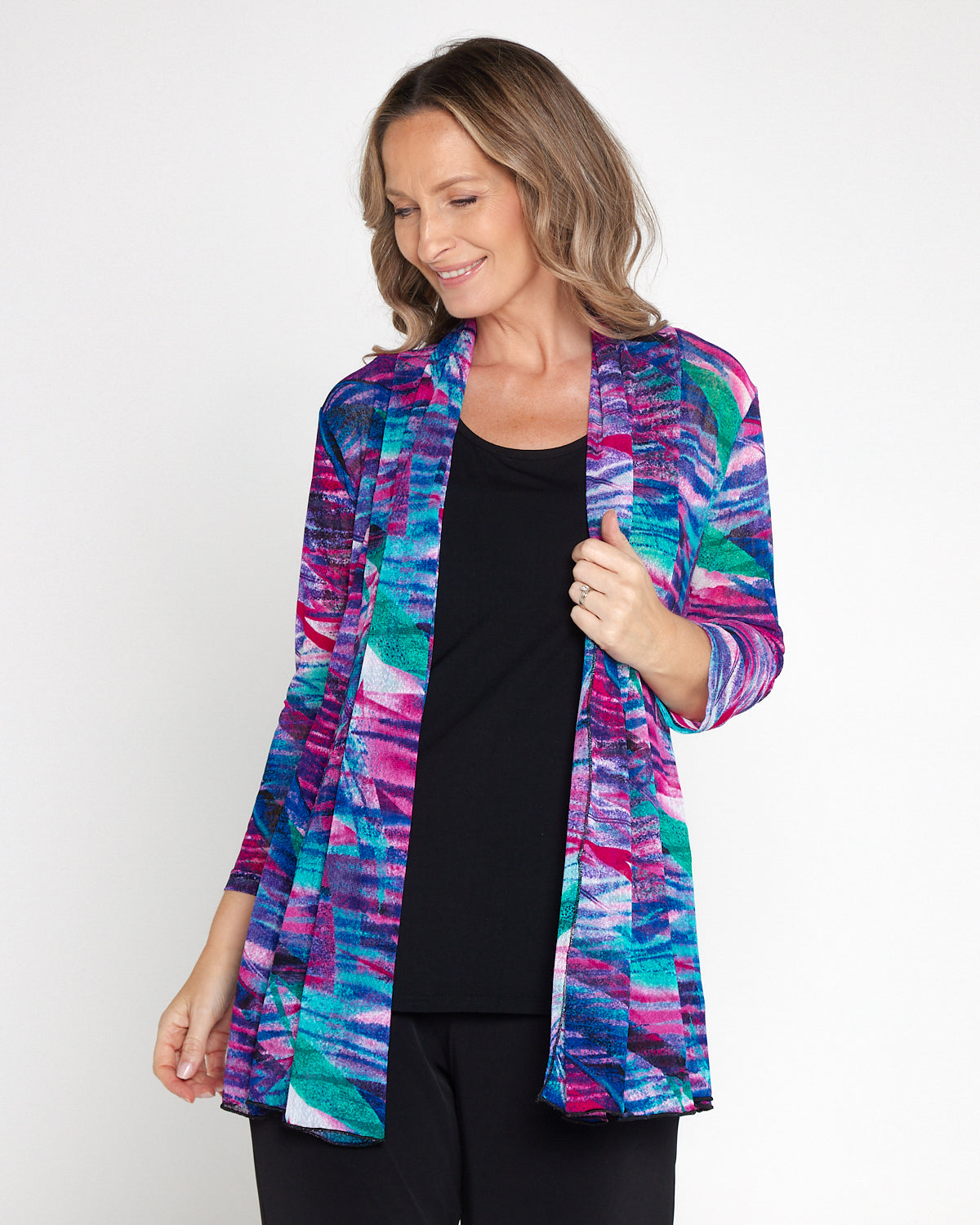 Naomi Mesh Jacket - Aurora Print