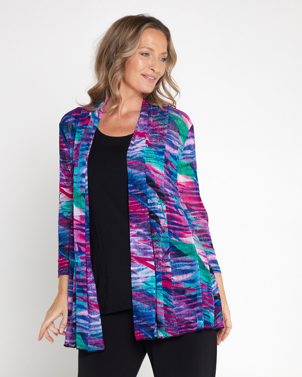 Naomi Mesh Jacket - Aurora Print