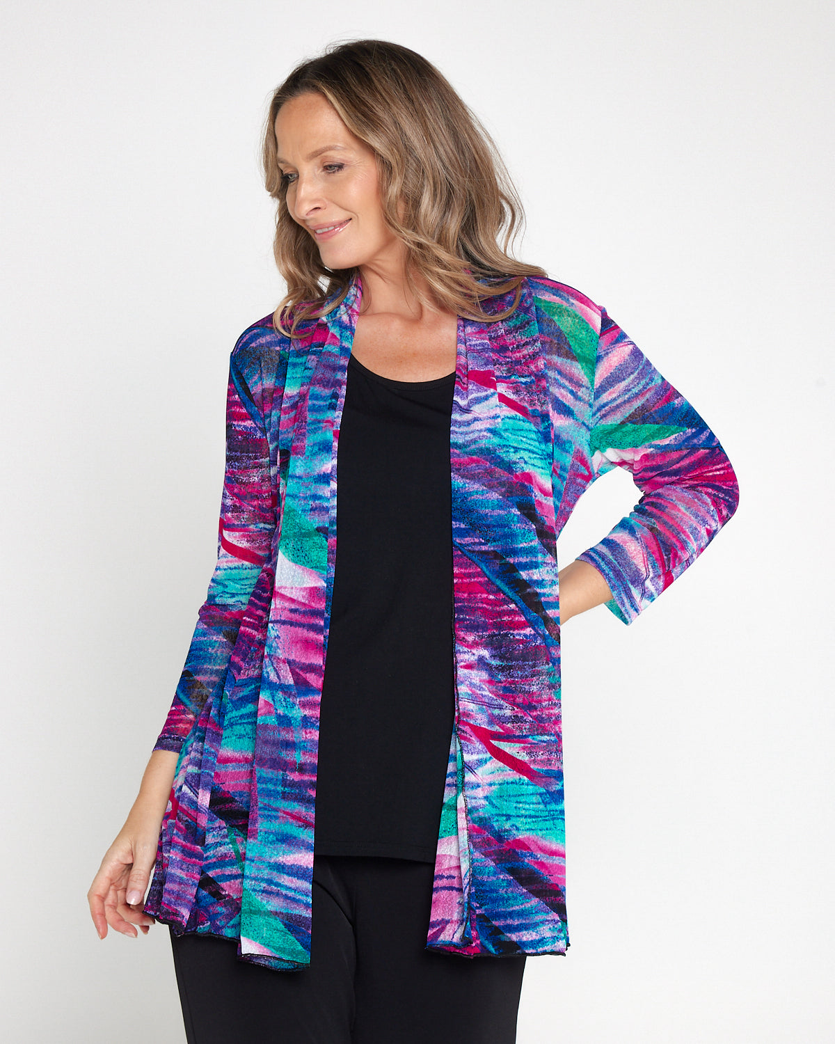 Naomi Mesh Jacket - Aurora Print