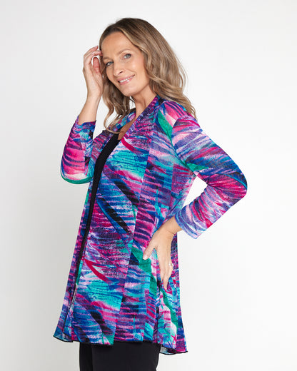 Naomi Mesh Jacket - Aurora Print