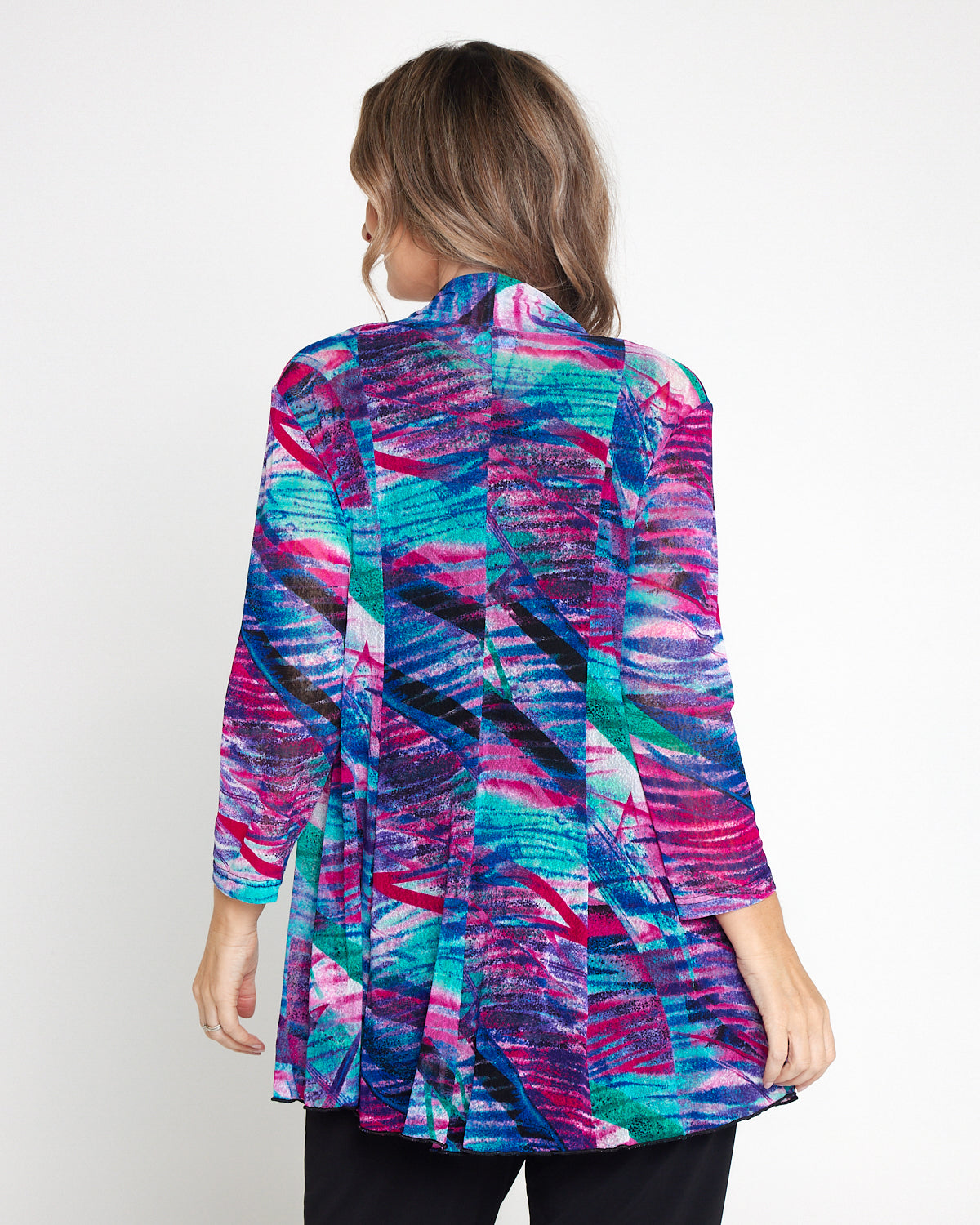 Naomi Mesh Jacket - Aurora Print