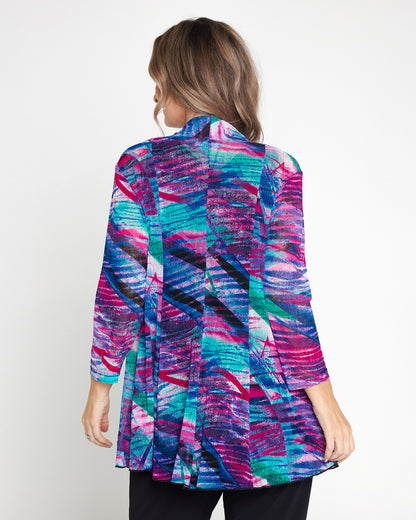 Naomi Mesh Jacket - Aurora Print