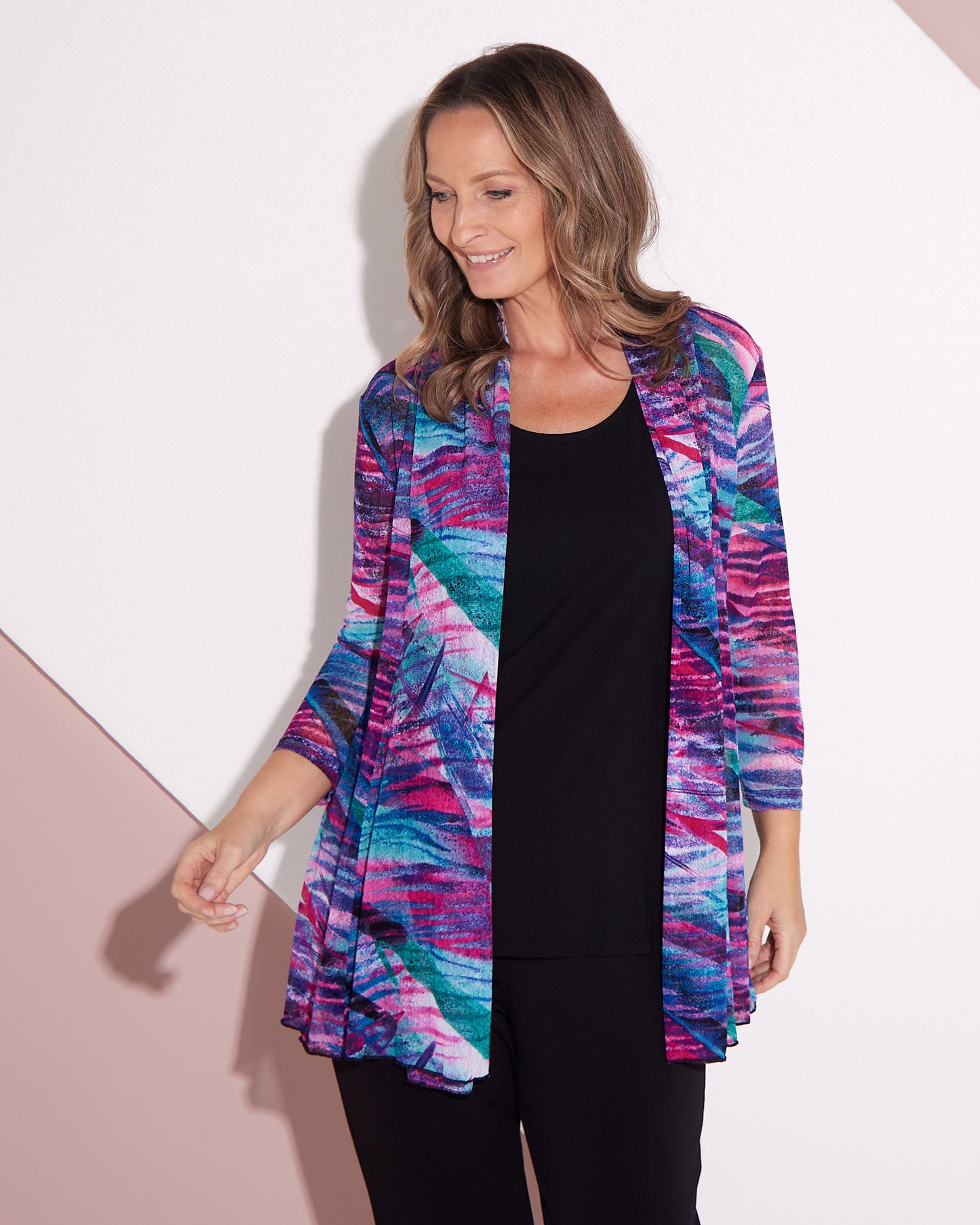 Naomi Mesh Jacket - Aurora Print