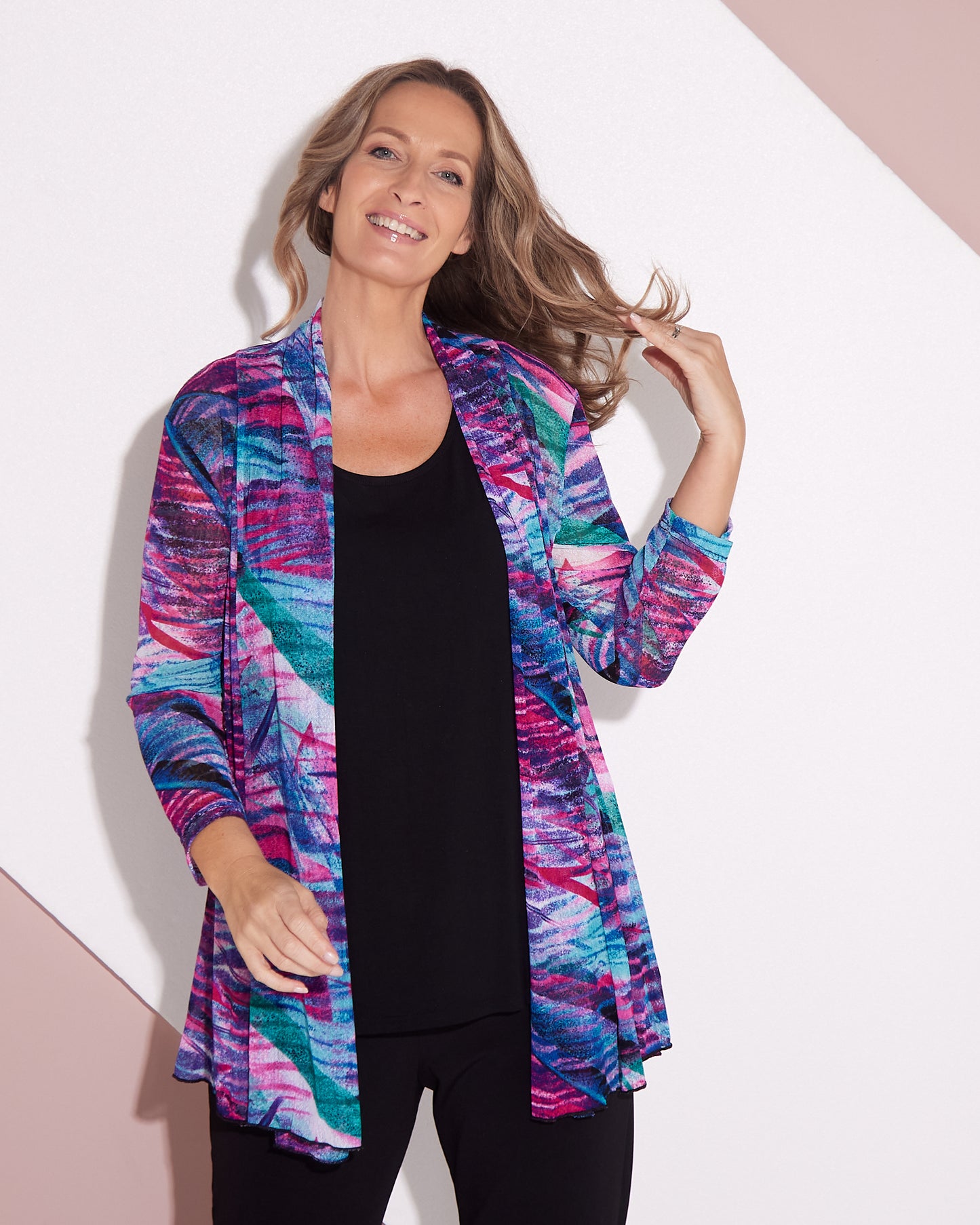 Naomi Mesh Jacket - Aurora Print