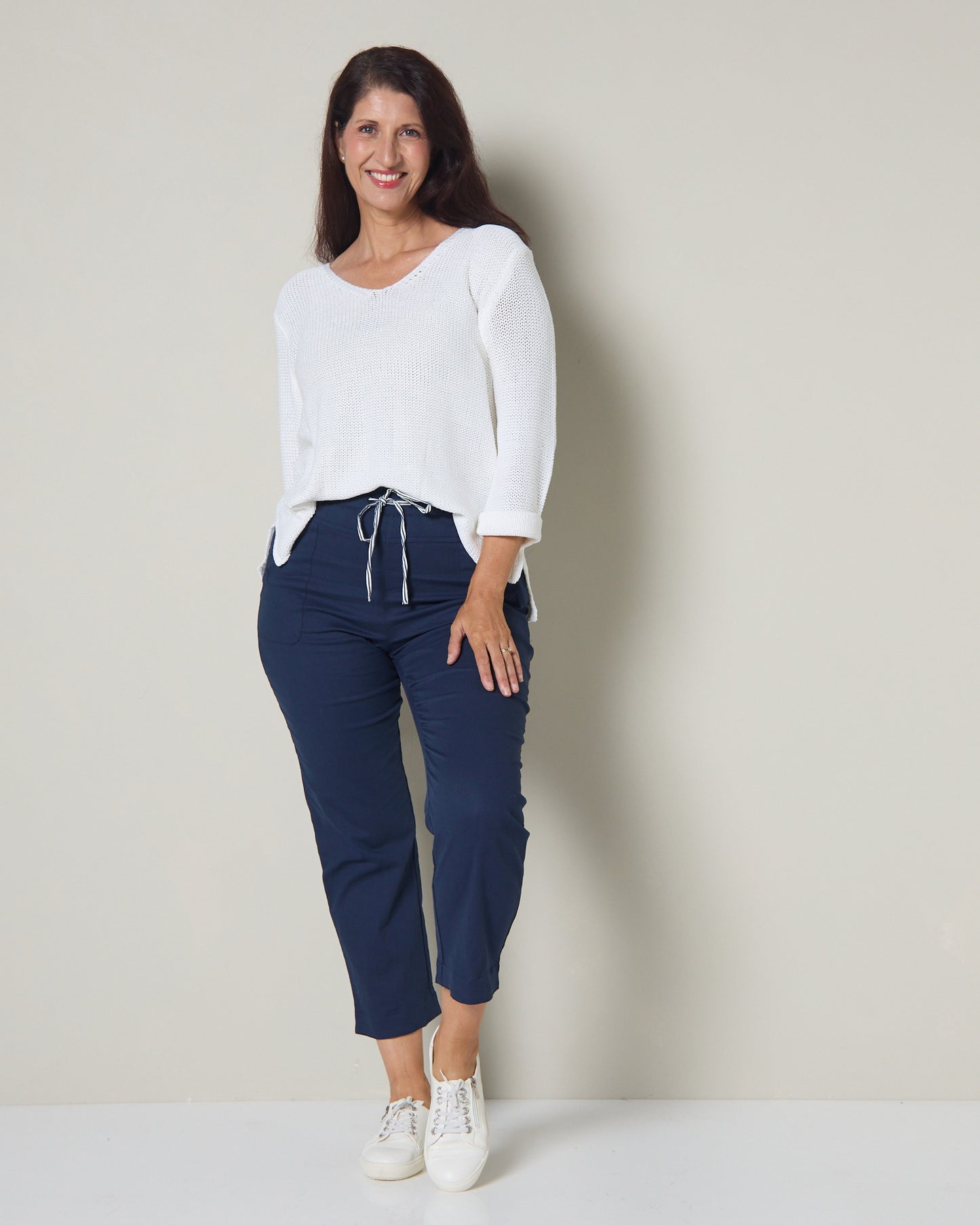 Emmy Cotton Knit Jumper - White
