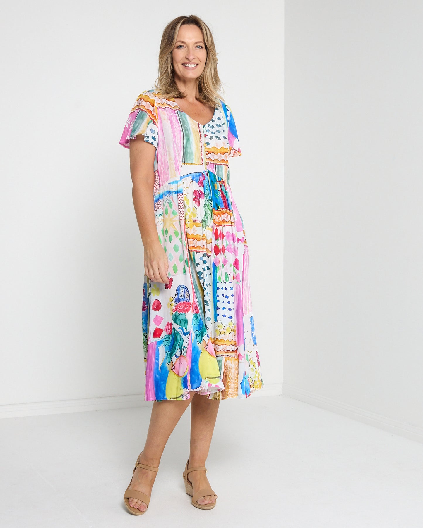 Cornwall Dress - Floral Gelato