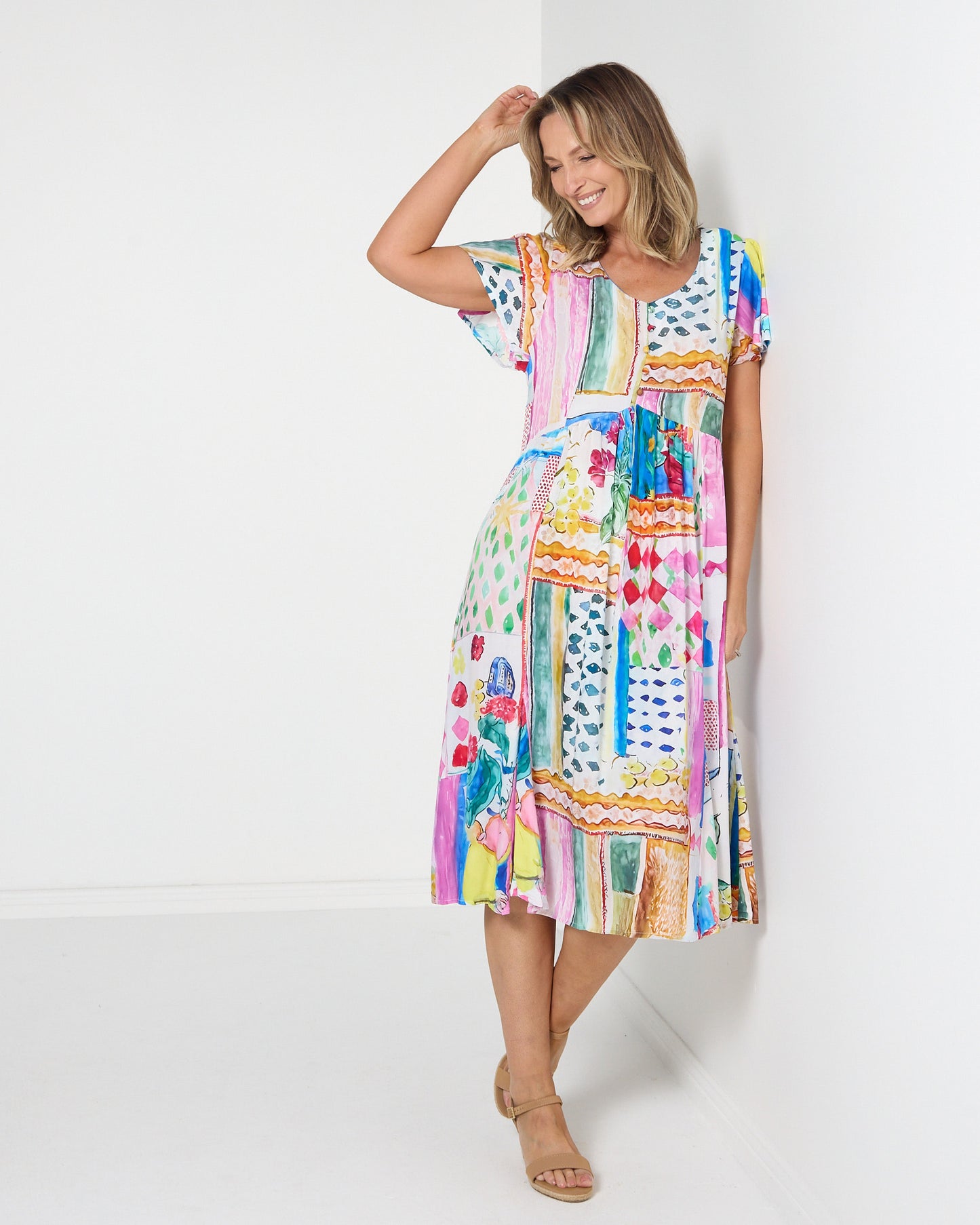Cornwall Dress - Floral Gelato