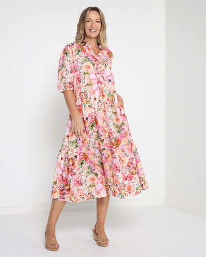 Brookhaven Dress - Pink Bouquet