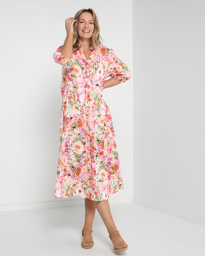 Brookhaven Dress - Pink Bouquet