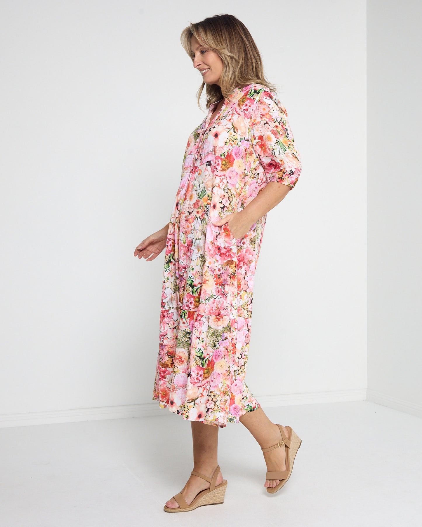 Brookhaven Dress - Pink Bouquet