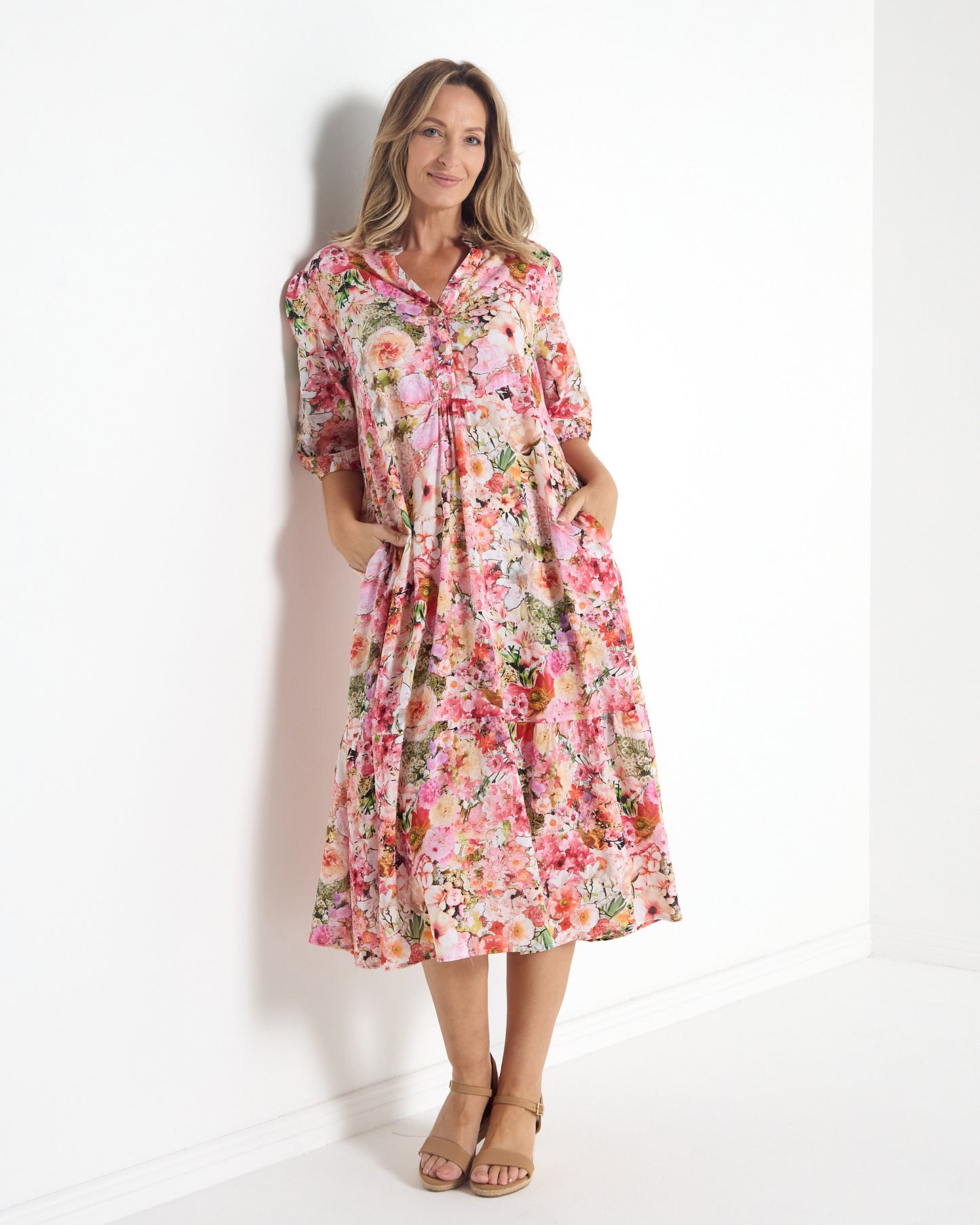 Brookhaven Dress - Pink Bouquet