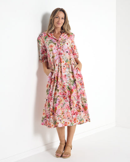 Brookhaven Dress - Pink Bouquet