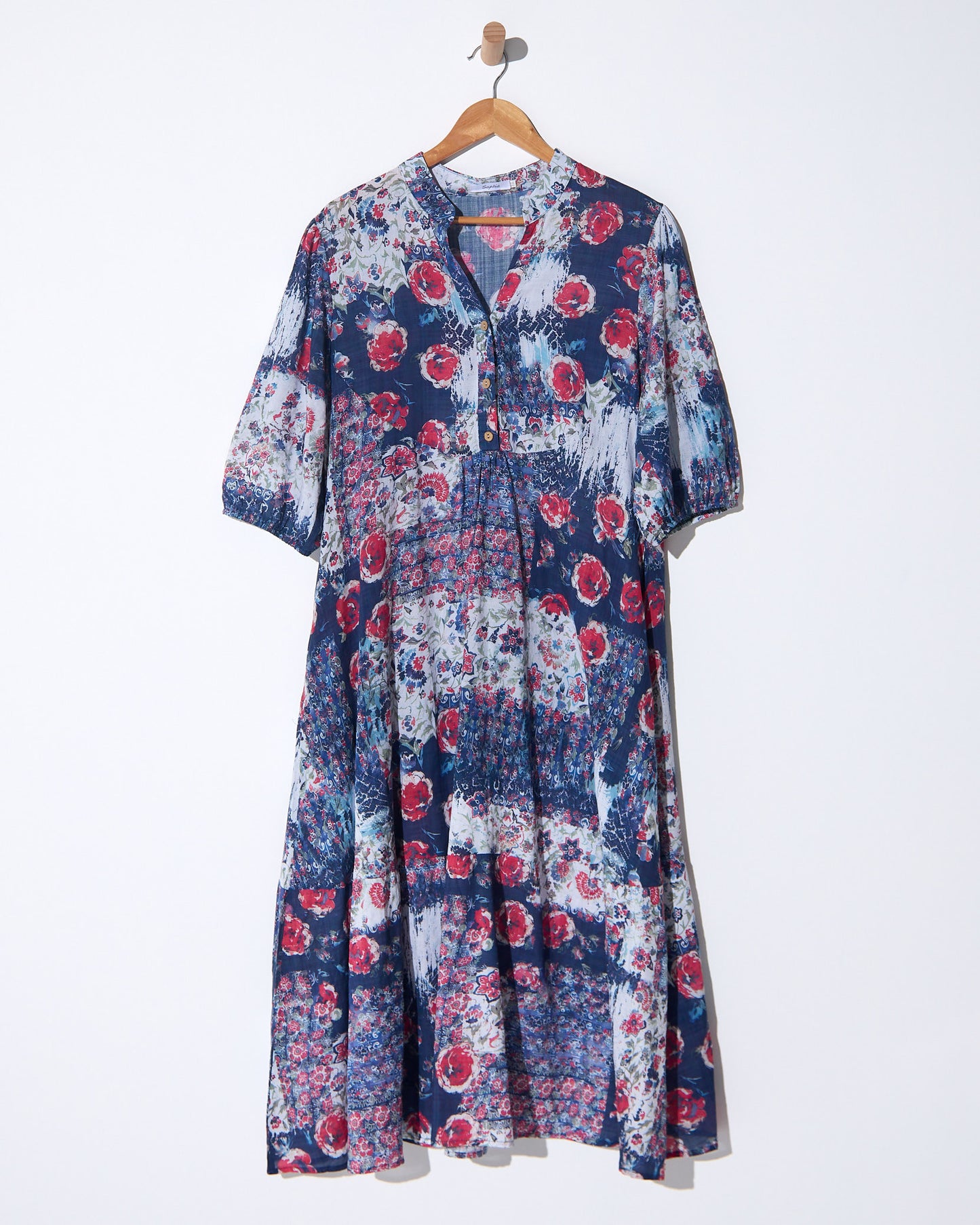Hammond Dress - Navy Roses