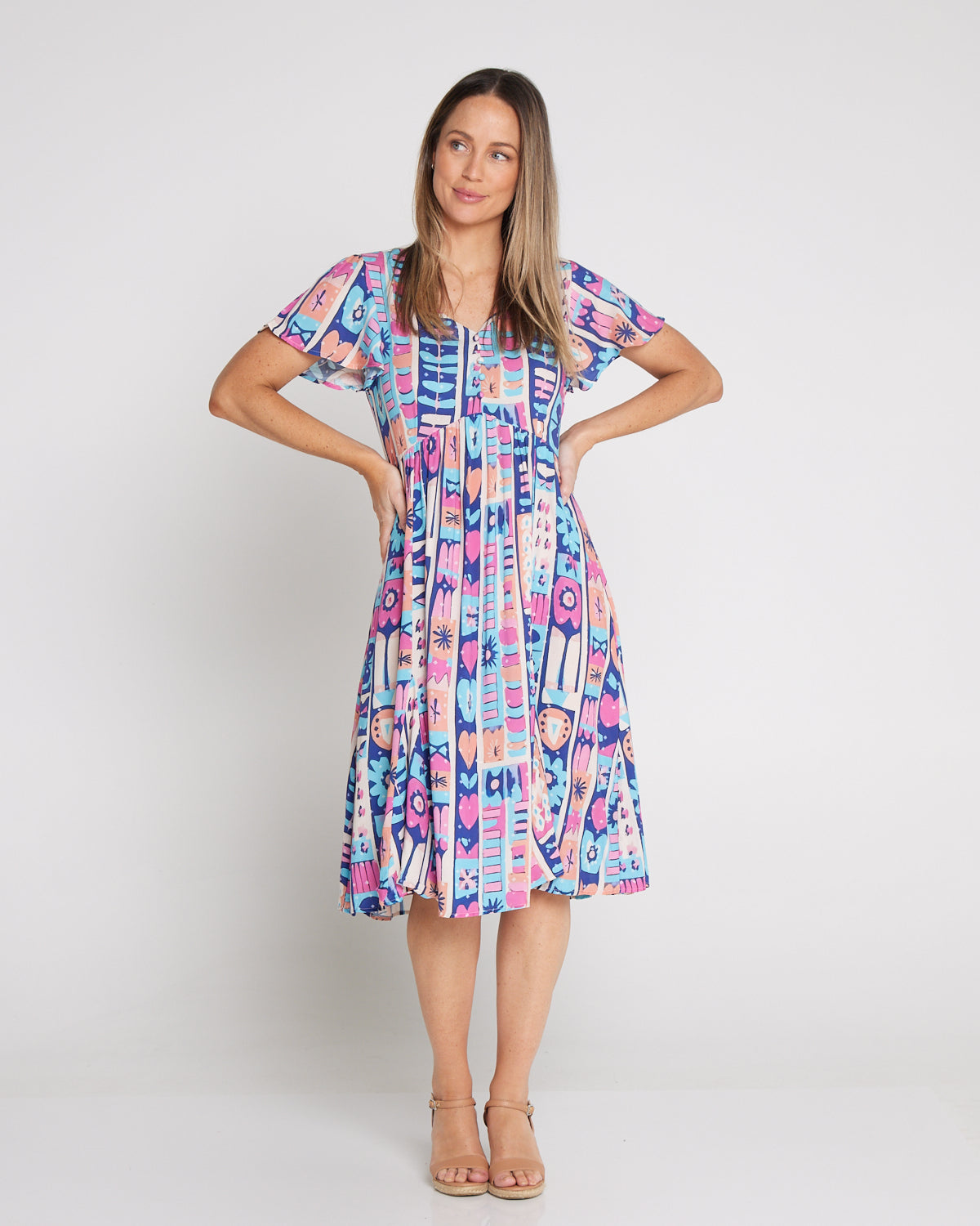 Brighton Petite Dress - Aloha Sunrise