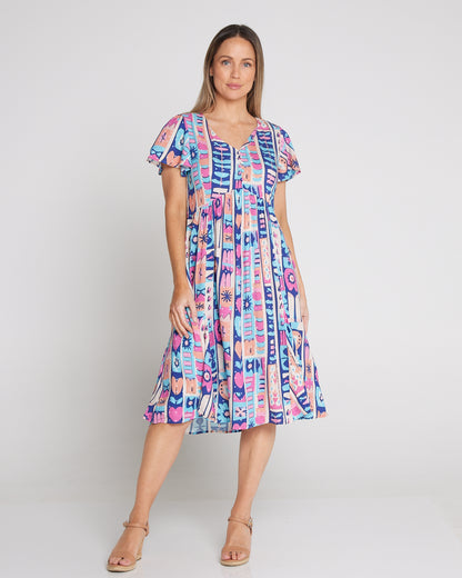 New Brighton Petite Dress - Aloha Sunrise