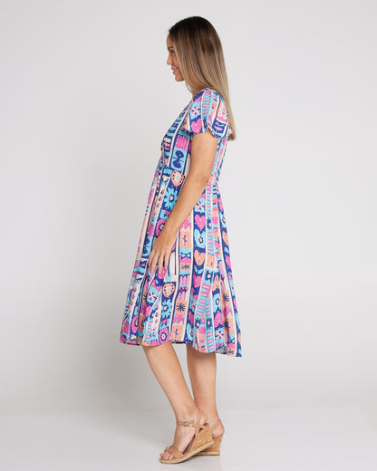 New Brighton Petite Dress - Aloha Sunrise