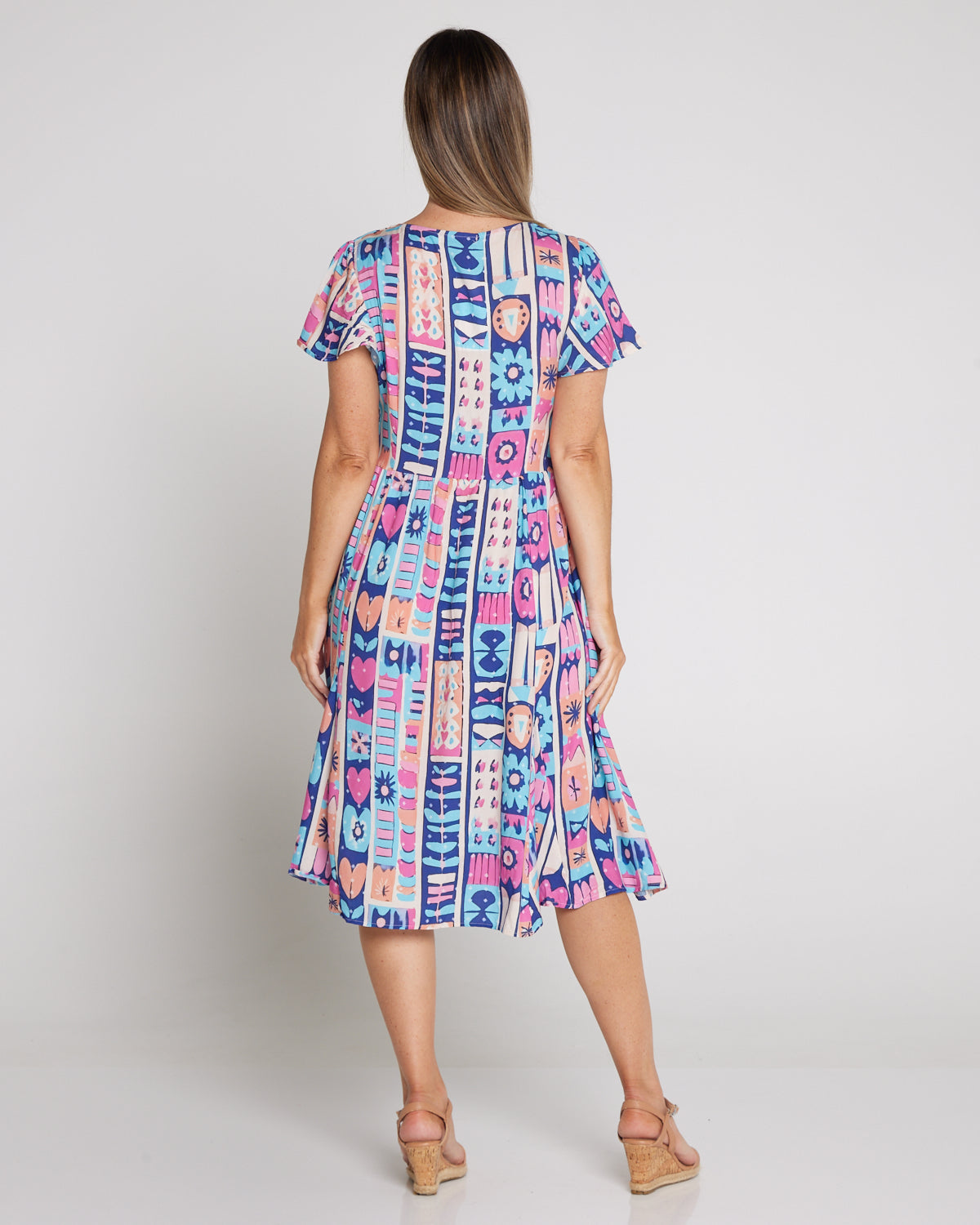 New Brighton Petite Dress - Aloha Sunrise