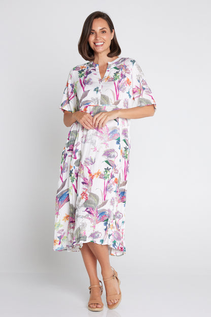 Newark Dress - White Floral