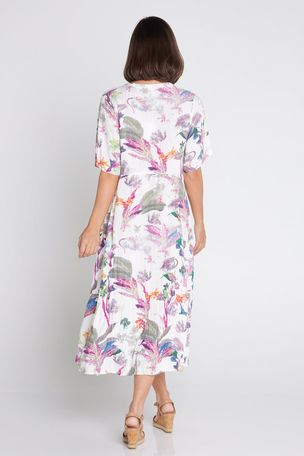 Newark Dress - White Floral