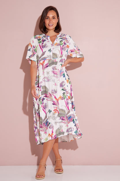 Newark Dress - White Floral