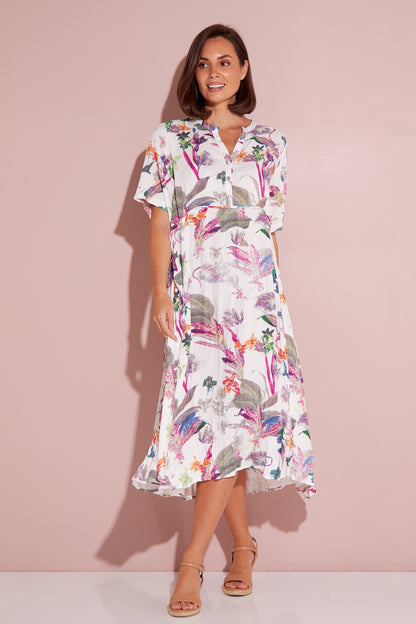 Newark Dress - White Floral