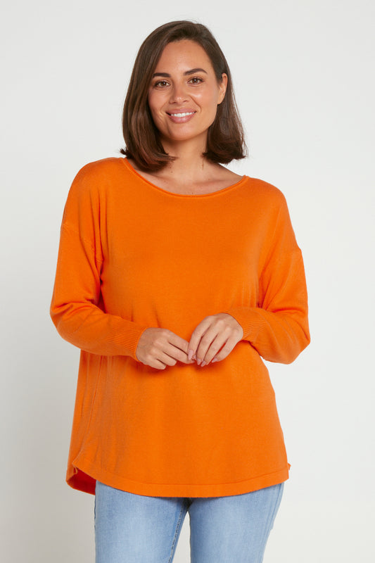 Nola Knit Jumper - Orange