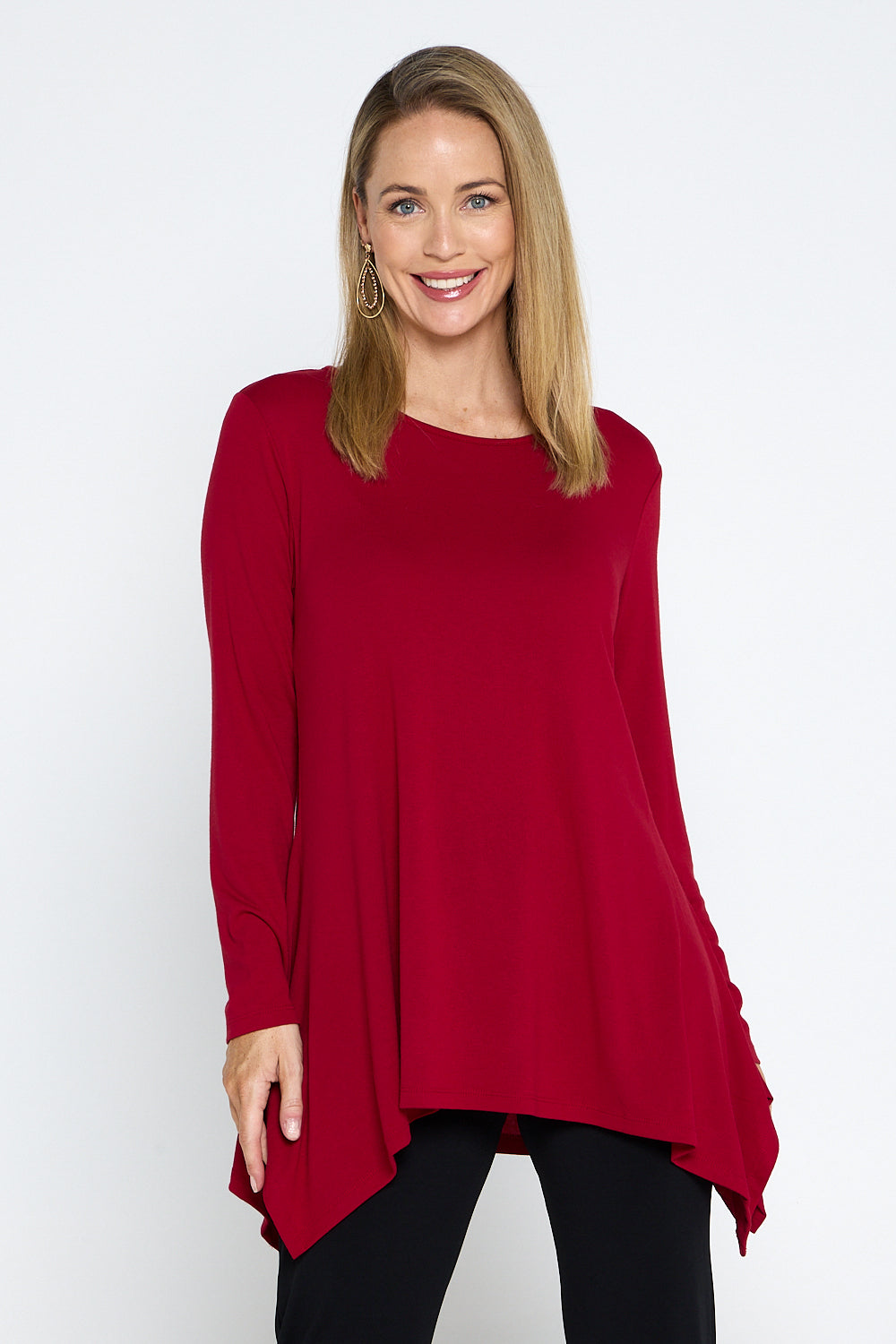 Andrea Winter Top - Red | Cordelia St Clothing for Mature Women – TULIO ...