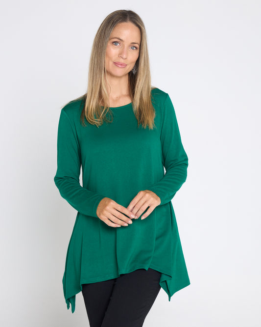 Andrea Long Sleeve Top - Forest