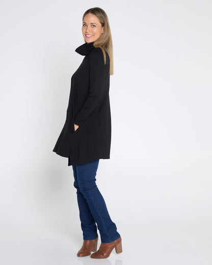 Joslin Cowl Tunic - Black