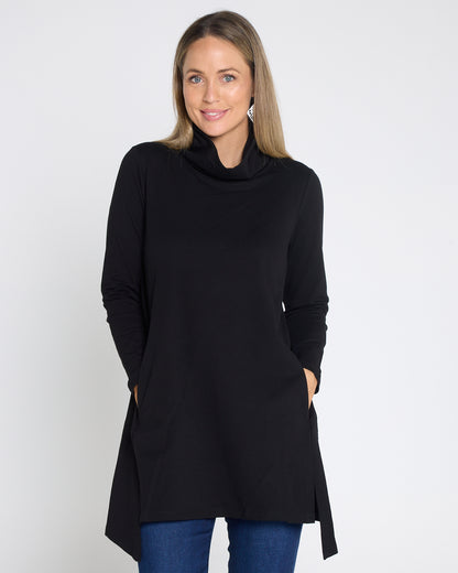 Joslin Cowl Tunic - Black