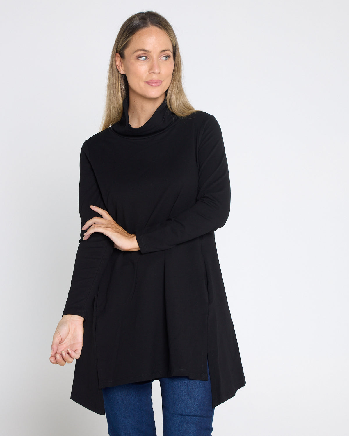 Joslin Cowl Tunic - Black