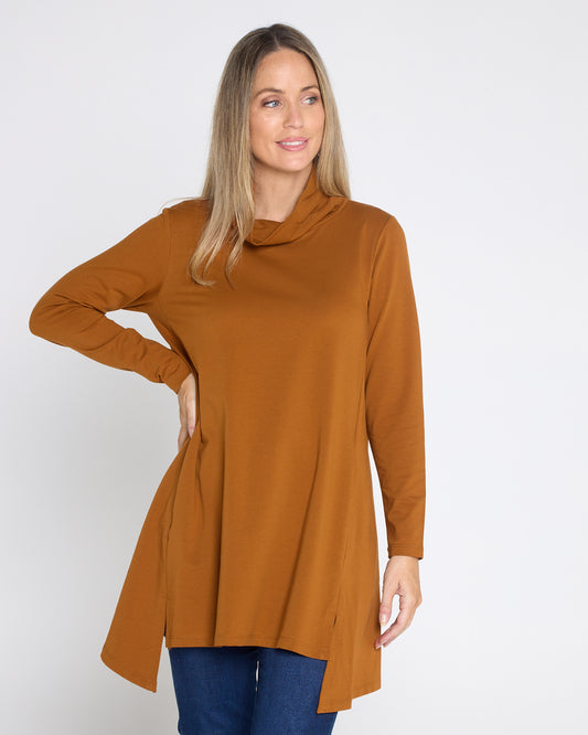 Joslin Cowl Tunic - Toffee