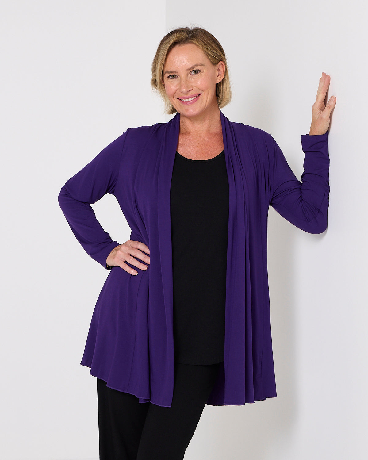 Oaklands Bamboo Jacket - Eggplant