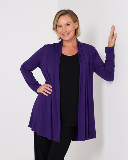 Oaklands Bamboo Jacket - Eggplant