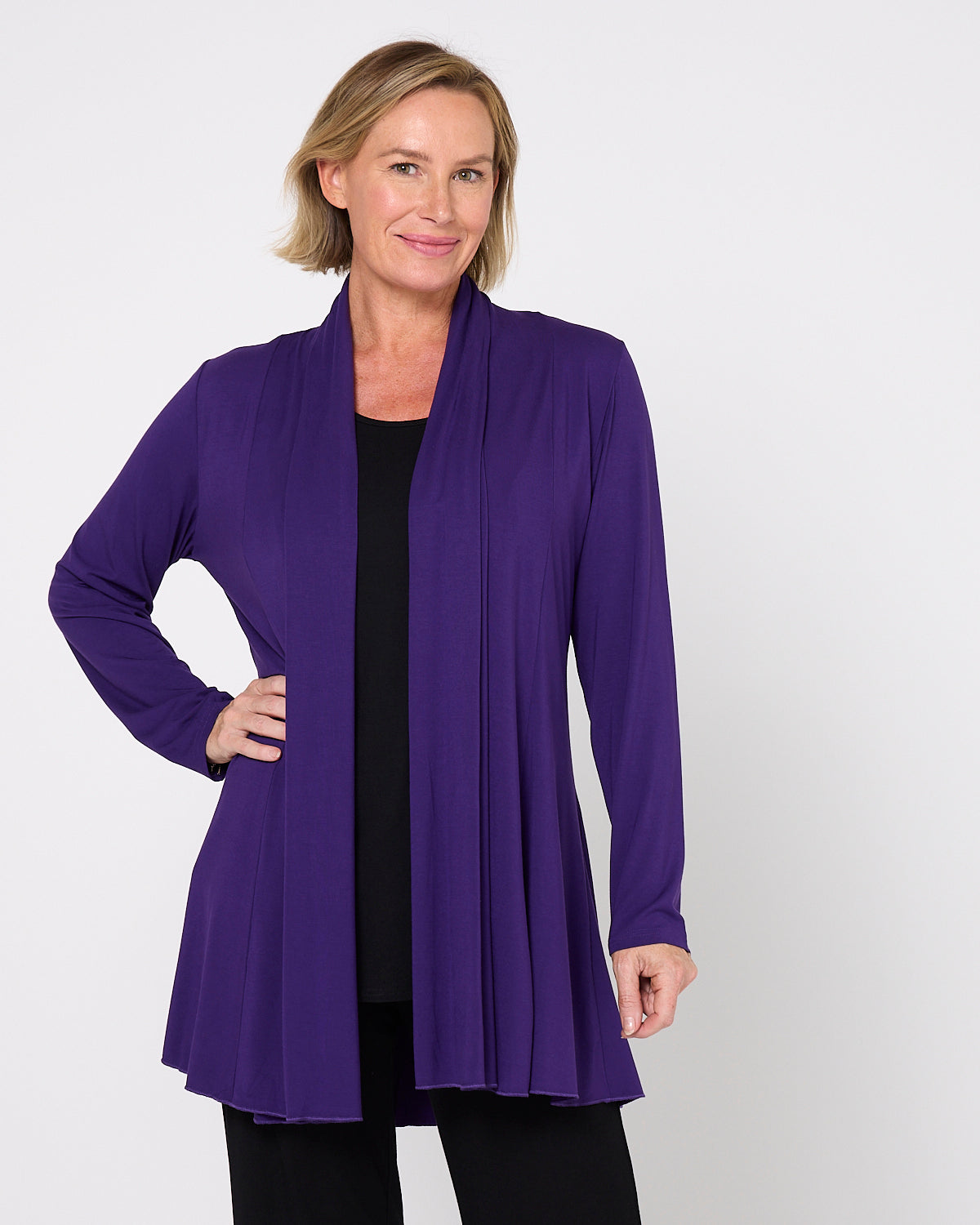 Oaklands Bamboo Jacket - Eggplant