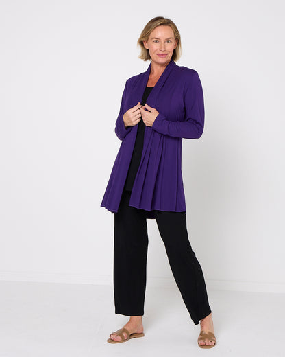 Oaklands Bamboo Jacket - Eggplant