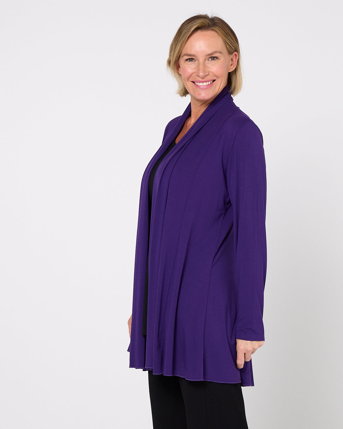 Oaklands Bamboo Jacket - Eggplant