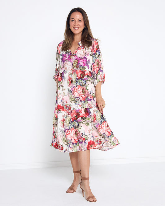 Kennedy Dress - Pink Floral