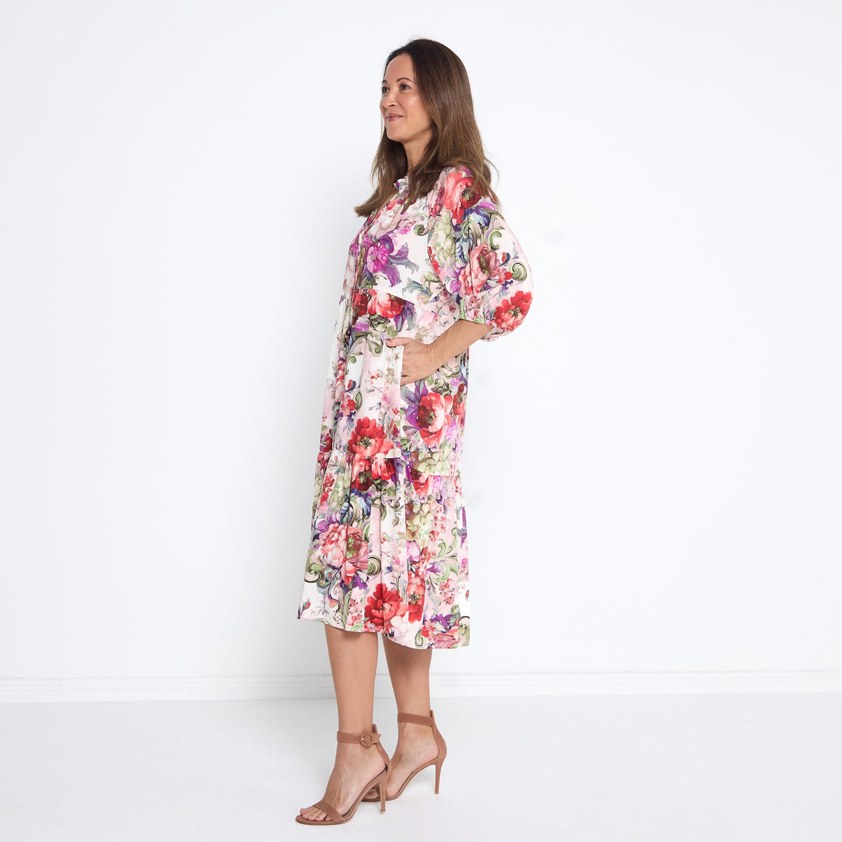 Kennedy Dress - Pink Floral