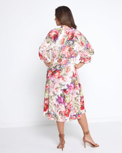 Kennedy Dress - Pink Floral