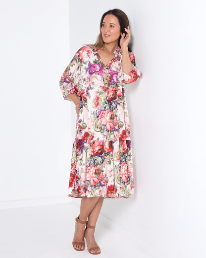 Kennedy Dress - Pink Floral