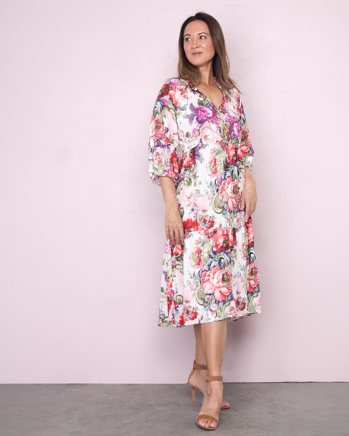 Kennedy Dress - Pink Floral