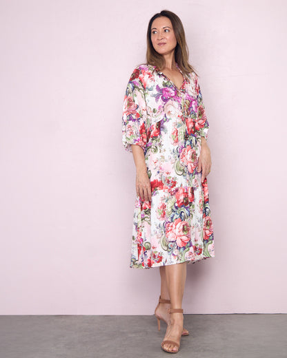 Kennedy Dress - Pink Floral