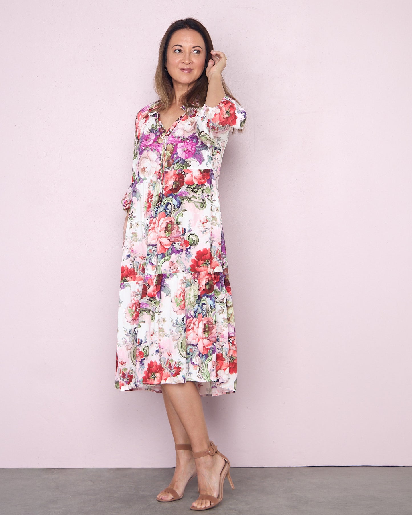Kennedy Dress - Pink Floral