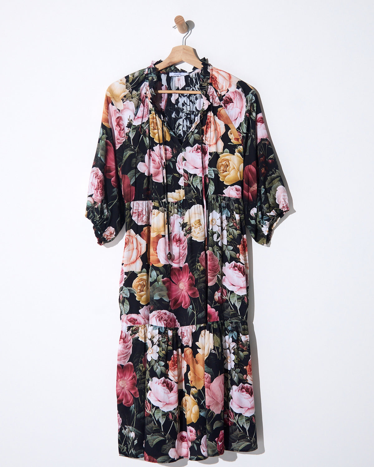Kennedy Dress - Black Floral
