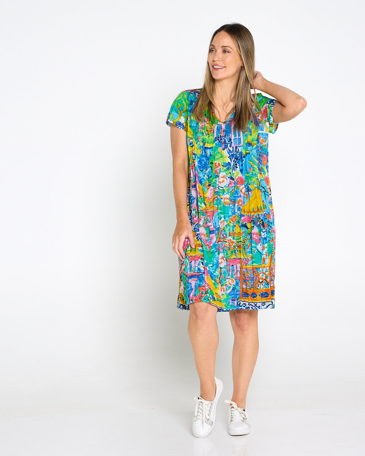 Organic Cotton Easy Fit Dress - Okayama